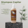 Shampoo Extracto Natural de Linaza Para Cabello Dañado y Rizado
