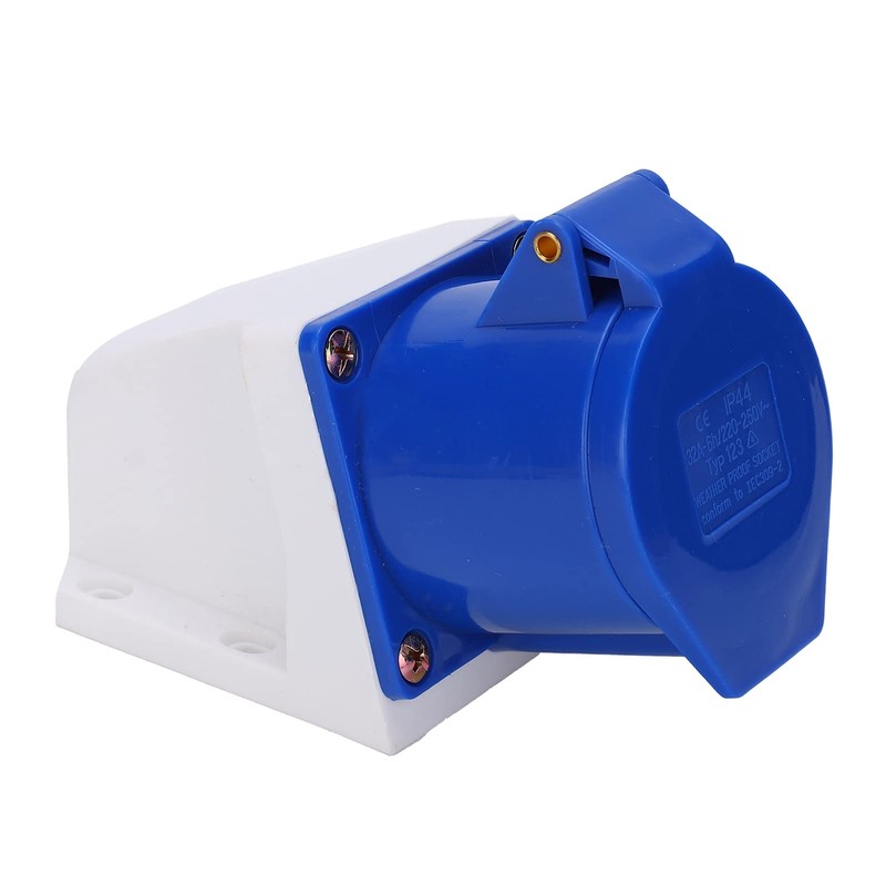 Single‑Phase Industrial Power Socket, 3‑Pin 1‑Phase Industrial Power Socket 32A