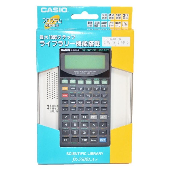 Casio scientific calculator FX Program – 5500la – N 仮数 10 Digits