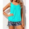 Yonique Blouson - Traje de baño tankini para mujer con