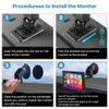 TTXSCAM Flexible Windshield Dashboard Suction Cup Bracket with Sticker for