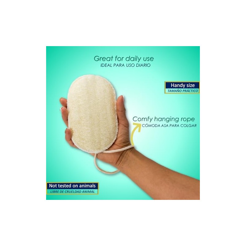 Estropajo Loofah Exfoliante Lufa Pastecito para Baño 6 Piezas
