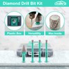 LEKOMESH Diamond Core Drill Bits Set 4pcs Tile Hole Saw