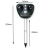 Outdoor Waterproof Solar Powered Pest Rejector Garden Farm Mouse Mole