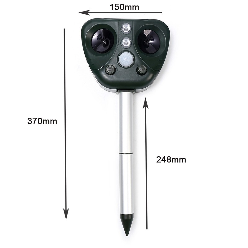 Outdoor Waterproof Solar Powered Pest Rejector Garden Farm Mouse Mole