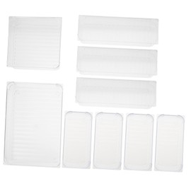 VILLFUL 1 set Multi Purpose Drawer Storage Boxes Transparent Organizing for Home Kitchen Office Design for Saving Creative Desk Decoration