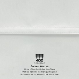 TAFTS Viscose, King Pillowcases, 2-Pack, 100% Organic Viscose Pillow Case - Luxuriously Soft, Silky, Cooling, Double Stitched, Envelope Closure (Cool White)