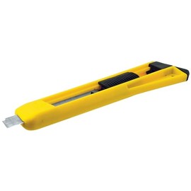 Performance Tool W3305 8mm Retractable Blade Utility Knife with 13 Cutting Points and Detachable End Cap for Safe Blade Breakage - Large Fishbowl