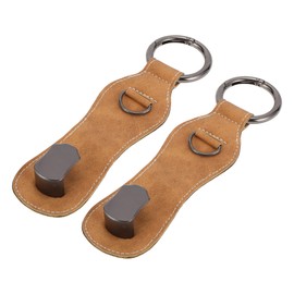 Partuto 2 Pcs Universal Car Seat Headrest Hook for Most Car, SUV, Truck Car Seat Back Organizer Hooks Sturdy Faux Leather Metal Brown 7.6"x1.97"