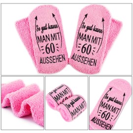 Jeasona Birthday Socks Women Gift Ideas Gift Birthday Wife Girlfriend, Pink-60