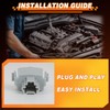 VEKTORIS 2PCS Rear Bumper License Plate Light Socket Bulb Holder