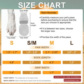 BEAUTYZOO Dog Socks, Non Slip Dog Socks to Prevent Licking Paws -Dog Boots & Paw Protectors with Grippers on Hardwood Floors, Dog Shoes for Hot/Cold Pavement Small Medium Large Senior Dogs Booties