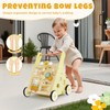 labebe Wooden Baby Walker, Push Walker for Baby Boys and