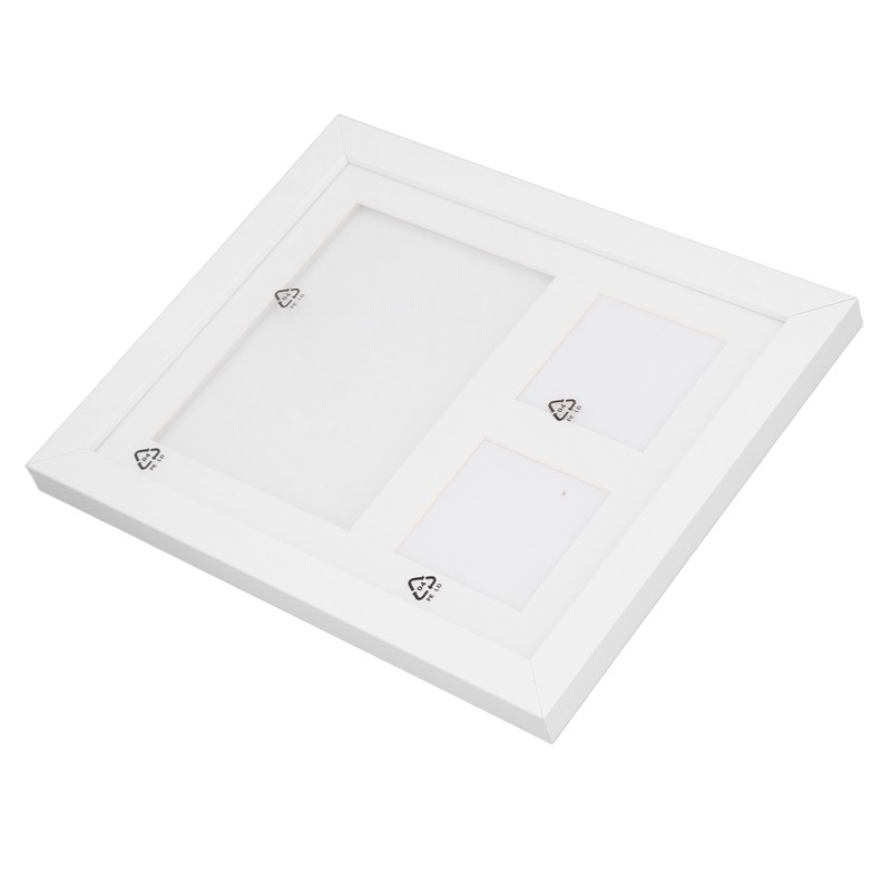Baby Footprint Kit DIY 3 Compartment Newborn Handprint Footprint Frame