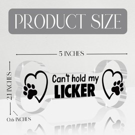 Funny Dog Lover Gifts for Pet Lover Owner Cute Dog Home Office Desk Living Room Decor Fun Pet Quote Gag White Elephant Gifts Ideas Dogs Bones Acrylic 5 x 2.2 inches (Acrylic 2109)