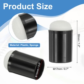 PATIKIL Finger Sponge Daubers, 60Pcs Finger Painting Sponge Set Craft Drawing Foam Dauber for Art Ink Crafts Card Making Chalk, Black