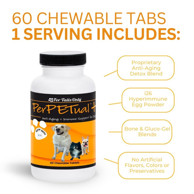 Youngevity Perpetual Plus Made-for-Pets Supplement, 60 Count (Pack of 1)