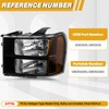 Headlight Assembly Compatible with GMC Sierra 2007-2013 Halogen Head lamp,