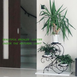 HLC 3 Tier Tall Plant Stand Outdoor Flower Stand Flower Pot Holder Display for Patio Garden Corner Balcony Living Room