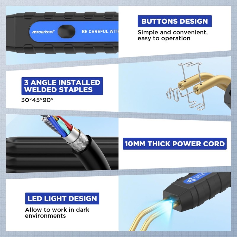 Plastic Welder Kit with 600pcs Hot Staples 110V Plastic Welding