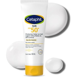Cetaphil Sun FPS 50 Gel Ligero Ultra Matte Control Brillo Piel Grasa 50 ml
