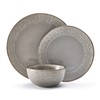 Pfaltzgraff Emma 12 Piece Dinnerware Set, Service For 4, Gray