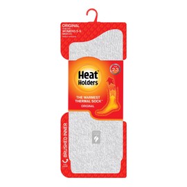 Heat Holders Women's Primrose ORIGINAL™ Twist Crew Sock Black/Light Grey/Women's 5-9