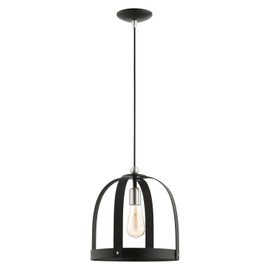 Livex Lighting 1 Lt Textured Black Pendant