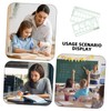 STOBOK 2pcs Geometric Ruler Ellipse Template Circle Stencil Stencils for