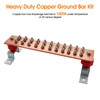 Copper Grounding Bar Kit - 16"*3.15" Copper Bus Bar with