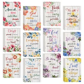 BESARME 24 Pack Christian Gifts for Women Prayer Journal for Women, Mother's Day Gifts Bulk Floral Small Pocket Notebook Bible Quote Notepads Religious Gifts for Women School Supplies