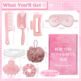 HairChrysm 8 in 1 Pack Self Care Beauty Gift Set for Women, Hair Care Spa Gifts for Moms Sisters & Girls