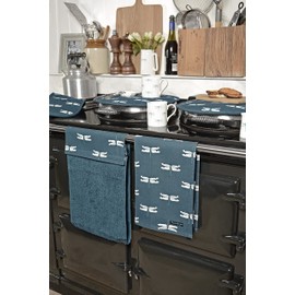 Sophie Allport - Dragonfly Tea Towel, 100% Cotton, 45cm x 65cm, Home Kitchen Towel with Hanging Loop