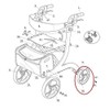 Left & Right Rear Wheels with Bearings ONLY for Drive