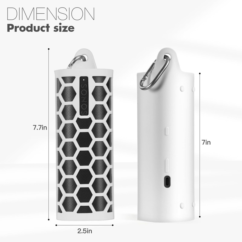 Protective Cover Carrying Silicone Case for Sonos Roam 2 /