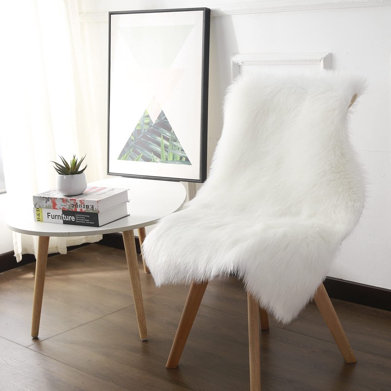 Cumay Faux lambskin sheepskin rug (23.6 x 35.4inch (W) x