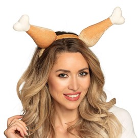Boland 99944 Chicken Tiara, Chicken Drumsticks, Butcher, Headpiece, Costume, Carnival, Theme Party