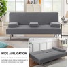 H.VERSAILTEX 4 Pieces Stretch Futon Covers Sofa Bed Slipcover with
