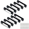 LUCY WEI 96 mm black handles, 10 pieces cabinet handles,
