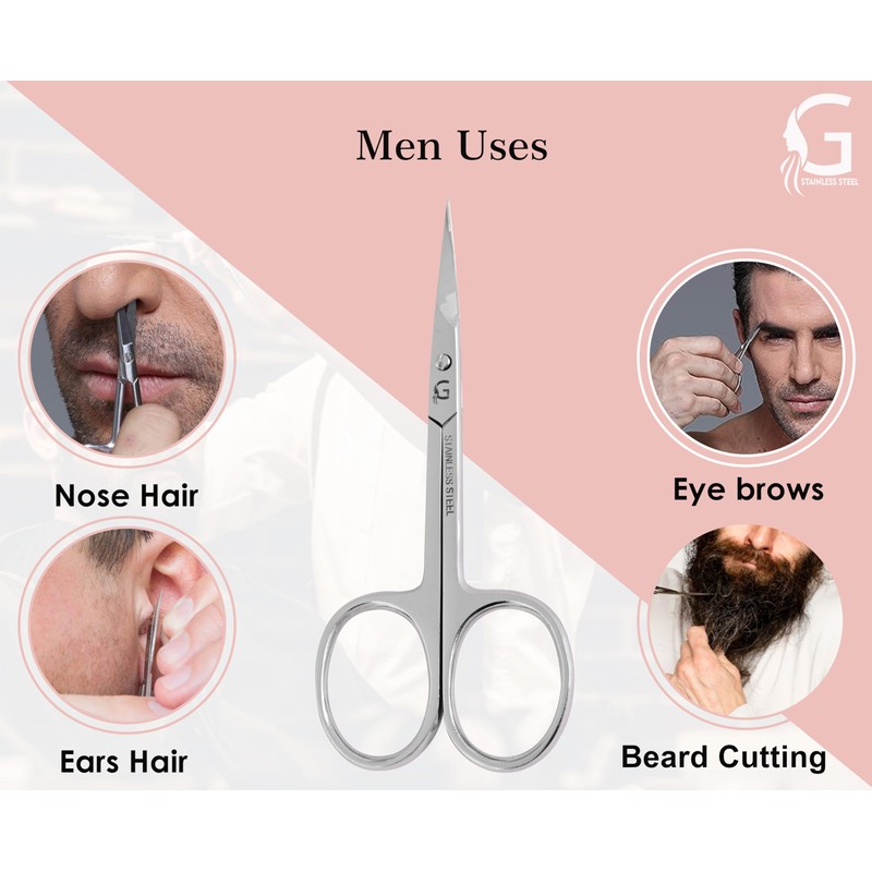 Nail Scissors Curved - Professional Stainless Steel Grooming scissors for