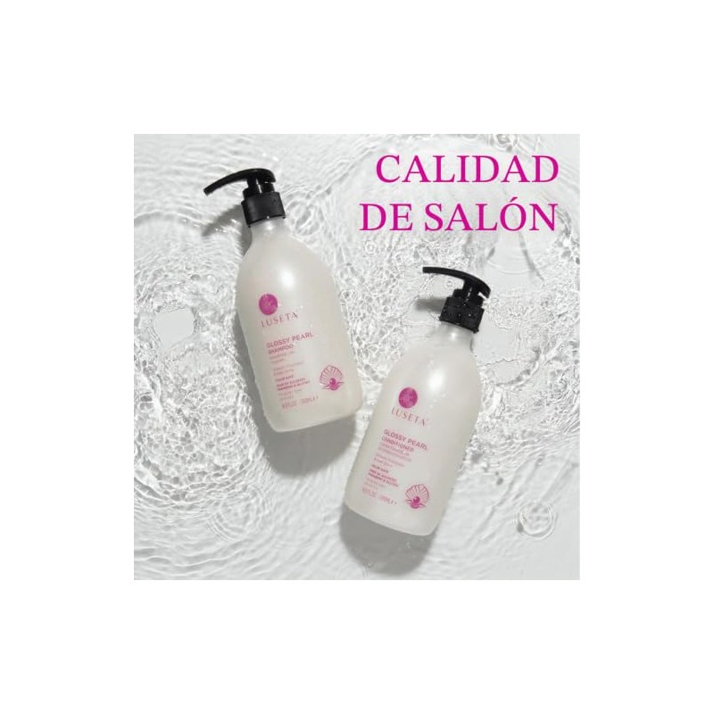 Luseta Glossy Pearl - Juego de champú y acondicionador suave