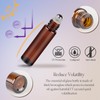 ZEJIA 10ml Roller Bottles for Essential Oils, 24 Pack Glass