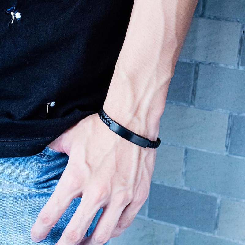 DARIN GIFT To My Sister Braided Leather Bracelet Gifts For