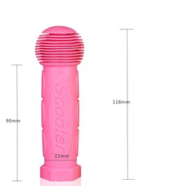WYK A Pair Rubber Scooter Handle replacement grip for Mini or Maxi Micro Scooter (light pink)