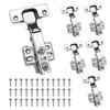 JVHLOV 6 Kitchen Cupboard Hinges, Soft Close Cabinet Hinges, 110