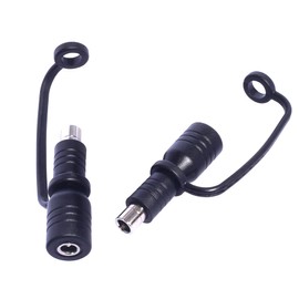 2Pcs DC 5.5mmx2.1mm Female Connector to DC8.0mm x 2.0mm Male Adapter for Portable Power Station, Solar Generators