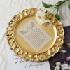 WYFMYD 6 Pack Gold Charger Plates 13" Round Charger Plates