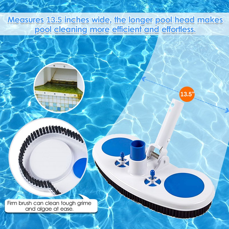 13.5-Inch Pool Vacuum Head Inground Above Ground Vinyl Pool Vacuum