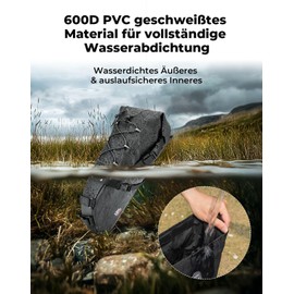 KEMIMOTO Bicycle Saddle Bag, 15 L, 100% Waterproof Bicycle Bag, Saddle, Road Bike Saddle Bag, Bicycle Seat Bag for E-Bike and MTB, with Attachment Straps for Holder