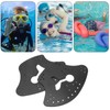 1 Pair Hand Paddles for Swim PP Silicone Adjustable Hand